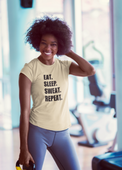 Camiseta Eat. Sleep. Sweat. Repeat.