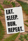 Plaquinha Eat. Sleep. Run. Repeat.