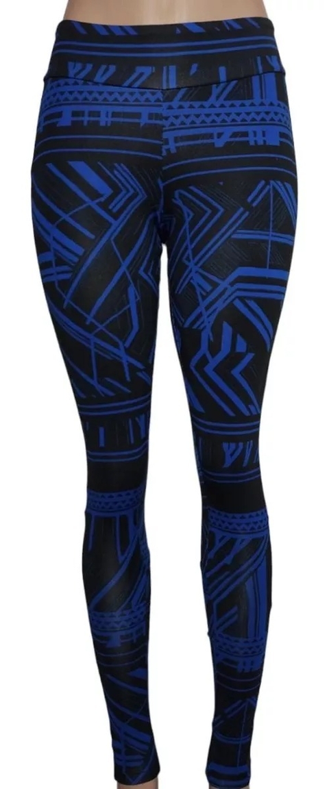 Calça Legging Reebok Wor Geometric Tare