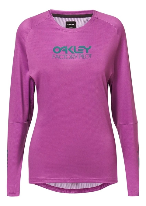Camisa Ciclismo Feminina Oakley Factory Pilot Ls Jersey FOA500224 89N
