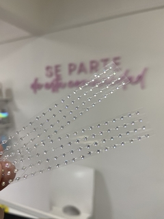Mini strass plateado