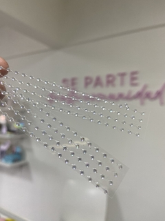 Mini strass plateado - comprar online