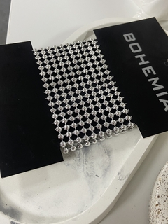 Brazalette strass plateado - 30% off - Lovelymakeup