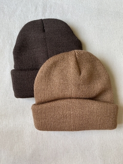 Gorrito tejido tipo Beanie - comprar online
