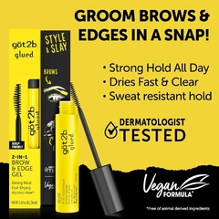 Imagen de Got2b GLUED 2in1 brow & edge gel