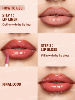 SHEGLAM Lip Rules Liner & Gloss Pen-Judgey Much - tienda online