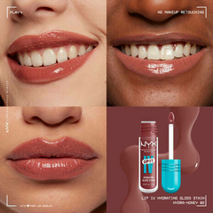 NYX Lip I.V. Hydrating Lip Gloss Stain-Hydra honey - comprar online