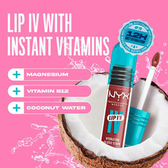 NYX Lip I.V. Hydrating Lip Gloss Stain-Hydra honey - tienda online