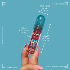NYX Lip I.V. Hydrating Lip Gloss Stain-Hydra honey - Select Beauty Argentina