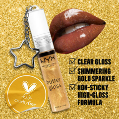NYX COSMETICS Butter lip gloss 25k GOLD - tienda online