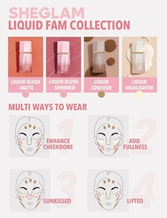 SHEGLAM Color Bloom Liquid Blush Shimmer - LOVE CAKE en internet