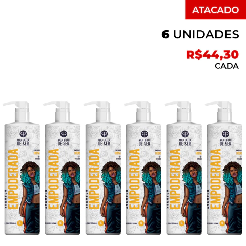 6 Shampoos Hidratante Profissional Empoderada Physis 1000ml