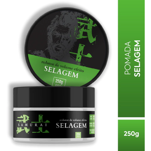 Pomada Redutor de Volume efeito Selagem Samurai 250G