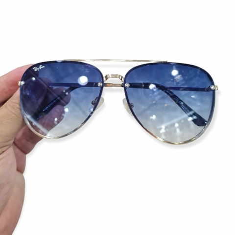 Óculos Ray Ban Aviador Lentes Blue Degradê Inverno