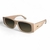 Óculos De Sol Retro Magnoh Nude Lentes Coffee Degradê