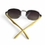 Óculos De Sol Hexagonal Tree Bambu Lentes Degradê Fumê - Company Vip