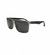 Óculos De Sol Fuguy Quadrado Lentes Black + Case Proteção UV400