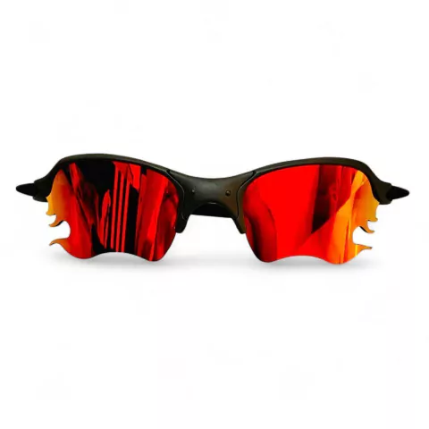 Óculos De Sol Romeo 2 Fire Flame Ruby Xmetal Kit Preto