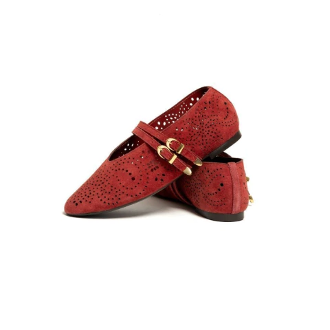 Sapatilha Taylor em Couro - Red