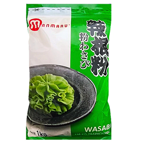 Raíz Forte Wasabi em Pó Manmaru 1kg