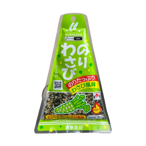 Tempero para Arroz Furikake Nori Wasabi Urashima 30g
