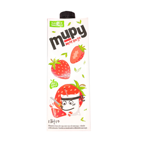 Suco a Base de Soja Mupy Sabor Morango 1L