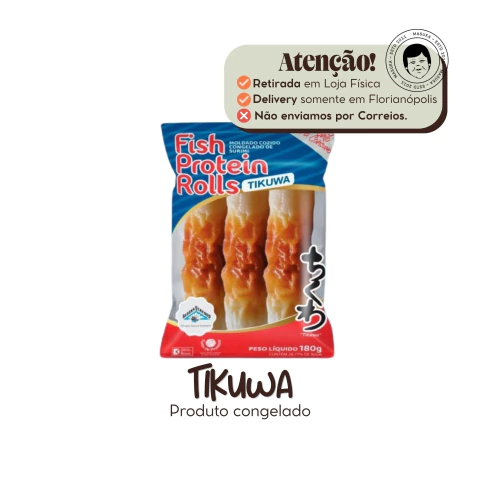 Tikuwa Cozido Congelado Massa de Peixe e Surimi MGS 180g
