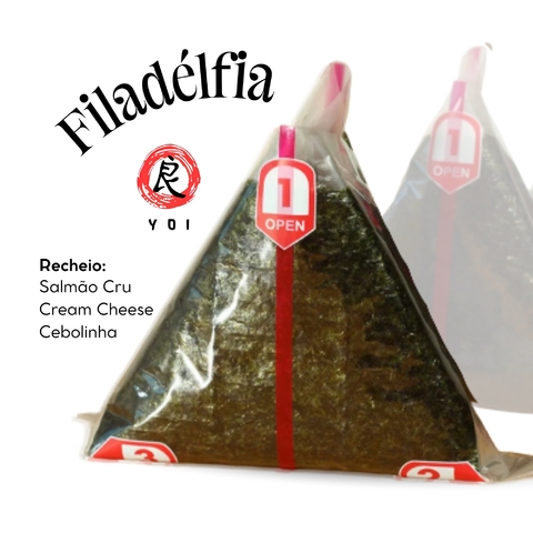 Onigiri (Bolinho de Arroz) Sabor Filadélfia - YOI
