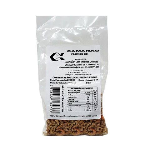 Camarão Seco sem Casca Cananeia 50g