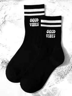 Meia Good Vibes - Donna Lua Fitness