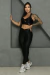 Conjunto Cirrê Black - Donna Lua Moda Fitness