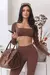 Conjunto Manguinha Flare Bomb Moda Gringa