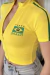 Cropped Zíper Brazil Moda Gringa - loja online
