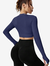 Cropped Manguinha Canelado Moda Gringa - comprar online
