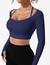 Cropped Manguinha Canelado Moda Gringa