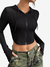 Cropped Zíper Capuz Lary Moda Gringa - comprar online