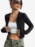 Cropped Zíper Capuz Lary Moda Gringa - Donna Lua Fitness