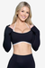 Cropped Manguinha Vintage Nylon Moda Gringa - comprar online