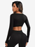 Cropped Manguinha Hanna Moda Gringa - Donna Lua Fitness