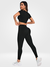 Conjunto Cropped All Black Moda Gringa na internet