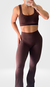 Conjunto Canelado Flare Chanell Moda Gringa