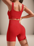Conjunto Shorts Canelado Sem Empina Moda Gringa - Donna Lua Fitness