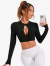 Cropped Manguinha Decote Moda Gringa na internet