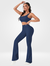 Conjunto Canelado Flare Chanell Moda Gringa - Donna Lua Fitness