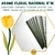 ARAME Nº 18 VERDE 30 CM PARA FLORES NACIONAL GALVANIZADO ENCAPADO COM FITA FLORAL 50 UNIDADES