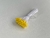 PISTILO / ESTAME MINI FOLHINHA AMARELA COM CABO BRANCO 6 CM - MAÇO COM 100 UNIDADES
