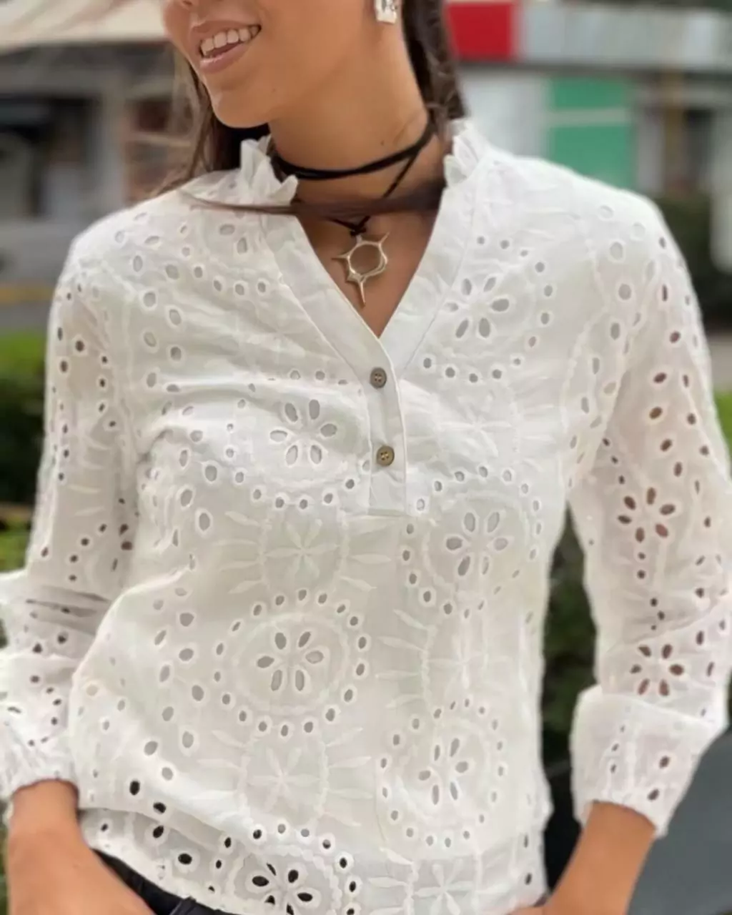 Camisa broderie FAUSTINA