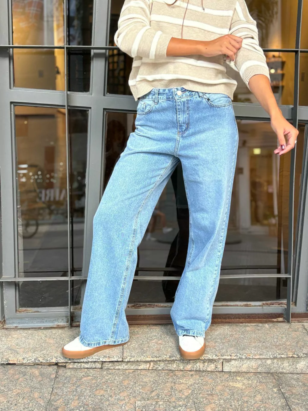 Jeans wide leg celeste BRUNA