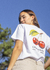 Baby Tee Cherry Crop Blanca - ONearthly