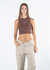 Essential Rib Tank Chocolate - ONearthly